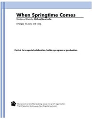 When Springtime Comes Unison choral sheet music cover Thumbnail
